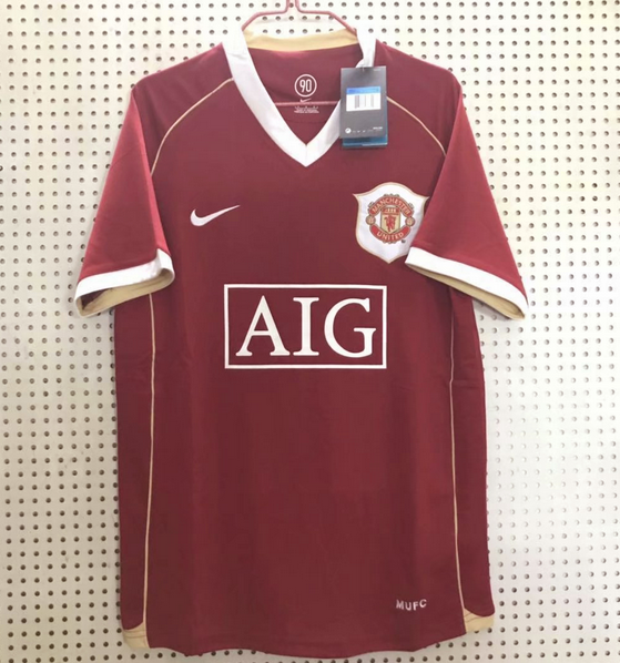 2006-07 Manchester United Retro Home Kit Soccer Jersey